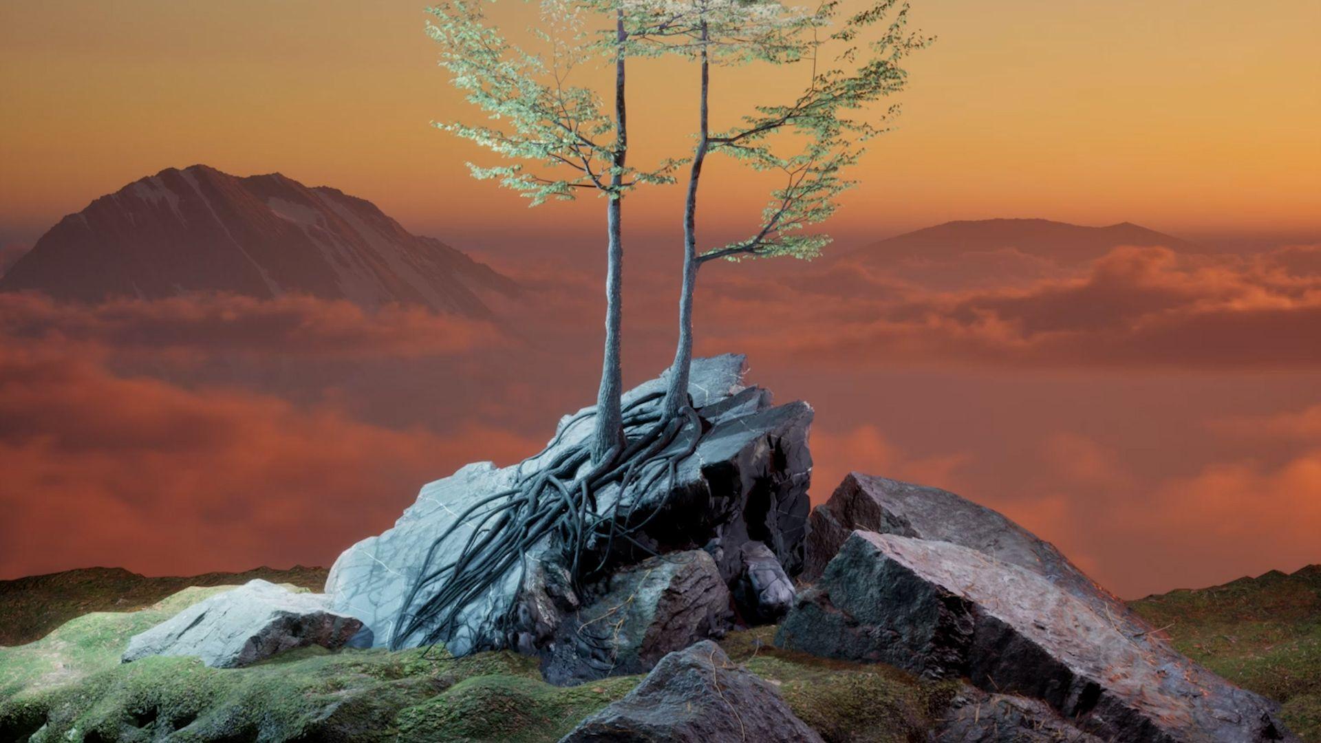 Blue Land cover